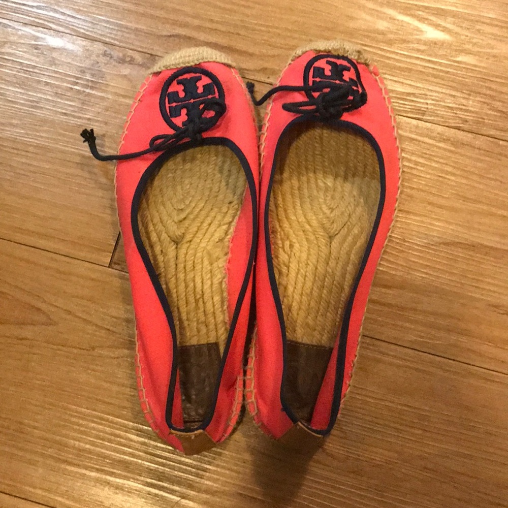 Tory burch size 8 flat espadrille